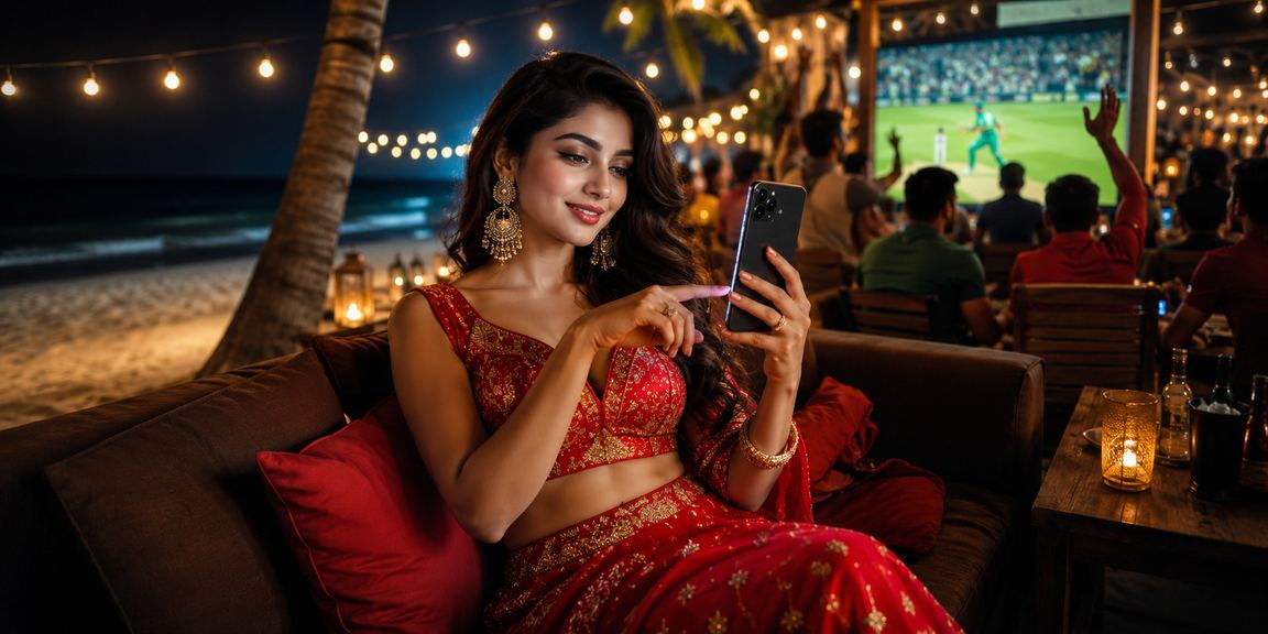 সেন্ট মার্টিনে সমুদ্র সৈকতে babu8899max - এ ক্রিকেট বেটিং লগইন করছেন একজন