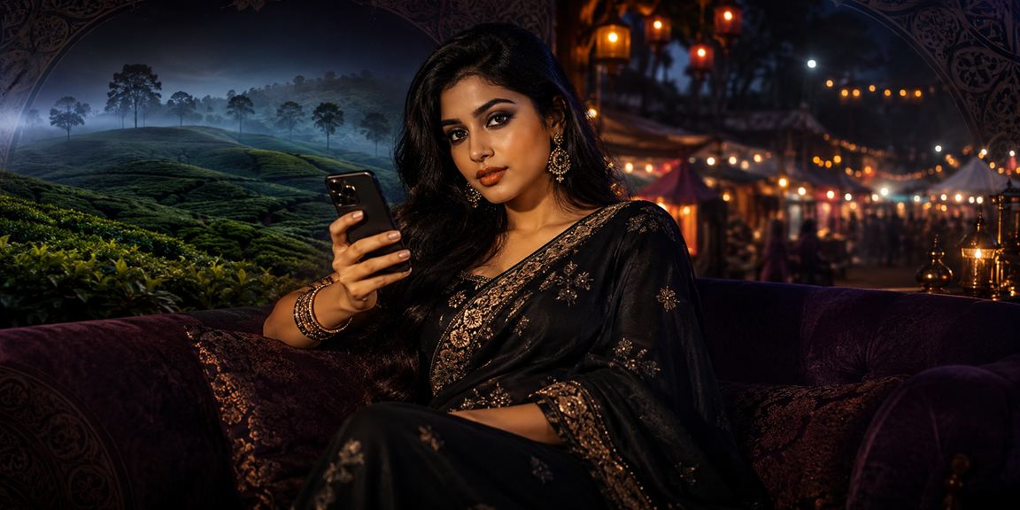 সিলেট চা বাগানের পটভূমিতে babu8899max প্ল্যাটফর্মে নিরাপদ বেটিং করছেন একজন